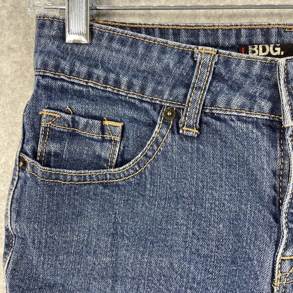 BDG Shortie Denim Jean Shorts Cuffed‎ 5 Pocket Blue Womens Size 26 - Picture 3 of 7